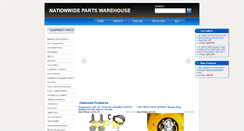 Desktop Screenshot of nationwidepartswarehouse.com